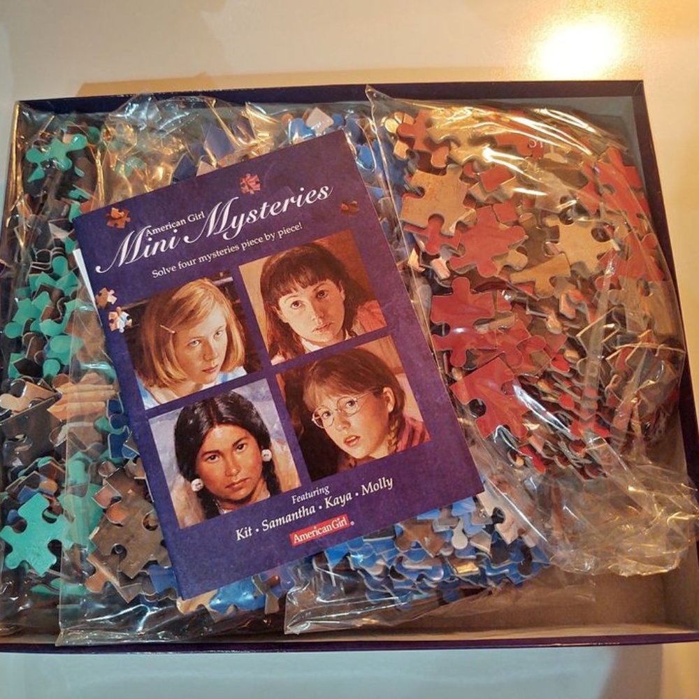 UNOPENED American Girl Jigsaw Puzzle - 4 Mystery Mini Puzzles 300 pieces